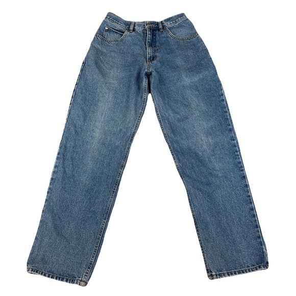 Vtg Anchor Blue Jeans‎ Mens 31x32 Actual 27x29 Blue Baggy Denim Pants Grunge Y2K - Picture 1 of 11